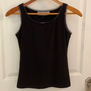 Melanie Lyne Tank top with sheer trim XS